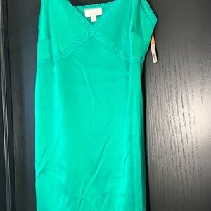 Colsie Vibrant Green slip dress